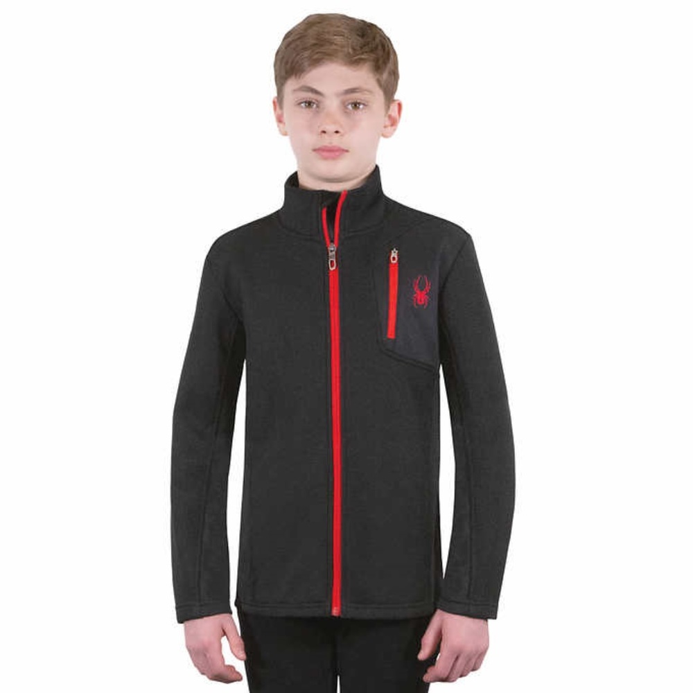 NEW Spyder Boys Fleece Full Zip Jacket, size L